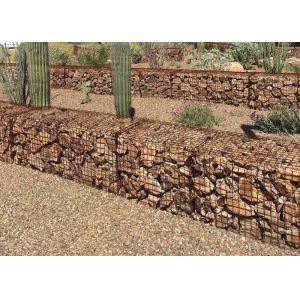 Galvanized Steel Gabion Baskets 2x1x1m Retaining Wall 280g/m2 Zinc