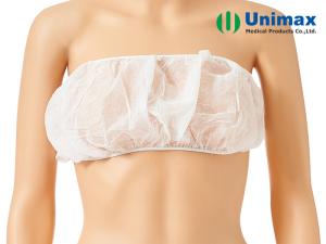 China Non-woven Disposable Fashionable Breathable Bra with Ties Beauty Spa Consumable factory