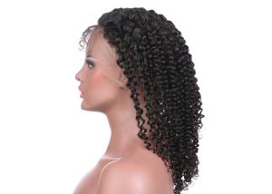 China Natural Color Kinky Curly Human Hair Full Lace Wigs Without Shedding Or Tangling factory