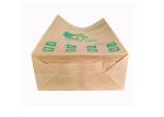 Open Mouth Kraft Paper Sacks 2 Ply / 3 Ply Breathable GMP Standard Square Bottom