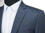 Fashion Mens Grey Tailored Suits 2 Piece Slim Fit Busniess Clothes Type