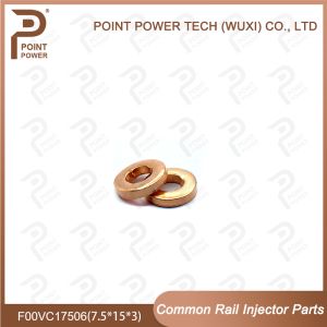 Common Rail Injector Copper Washers Shims F00VC17506 (F00V C17 506) Size 7.5*15