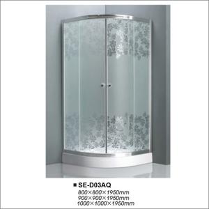 China Curved Glass Bathroom Shower Enclosures , Quadrant Shower Units for Apartment factory