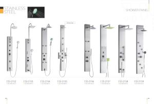 China Stainless Steel Bathroom Shower Panel System With Rain Shower Head factory