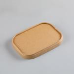 Leakproof Kraft Paper Packaging Lunch Box Grease Resistant Nontoxic
