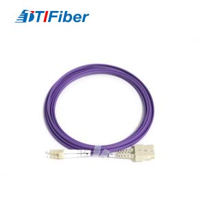 China FTTH SC/UPC-LC/UPC Multimode OM4 Duplex Fiber Optic Patchcord factory