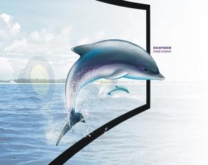 China 3D Silver Immersive curved theater screen , home cinema projection screen factory