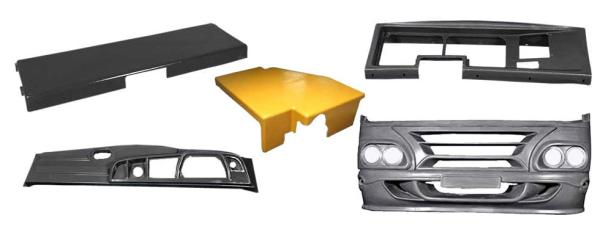 Fiberglass Front and back body parts/Cowl panel/Exterior trim/Battery boxes