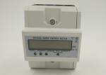 Inside Battery DIN Rail Energy Meter Novel Appearance With Transparent Meter
