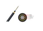 Black Long Fiber Optic Cable , FTTX Aerial Electrical Cable ADSS Type