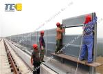 Railway Highway Noise Barrier Blinds Waterproof Holes Or Round Holes Style