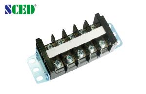 China 600V 60A Electrical terminal Blocks , 14.00mm High Current Terminal Block factory
