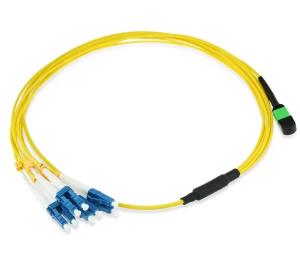 China Singlemode Breakout LC DX 2.0mm Mtp Fiber Cable Yellow Color factory