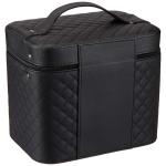 Women PU Leather Makeup Train Case With Mirror