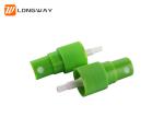 PP Material Green Fine Mist Pump Sprayer With Ribbed Closure 18/415