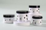 Cute Body Baby Cream Jar 100ml 200ml Label Printing With Black Cap