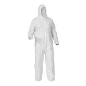 China White Disposable Protective Coveralls Dust Proof High Breathability factory