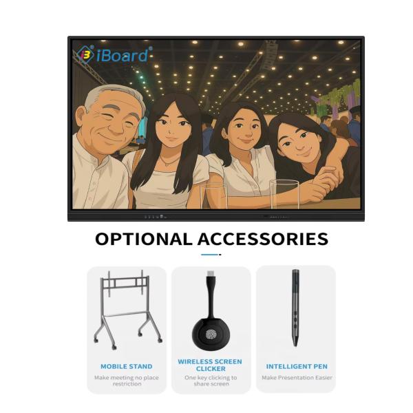 IBoard new design 55/65/75/85/98/100/110 Inch Touch Screen Flat Panel Meeting Room Education Classroom Smart Interactive Whiteboard