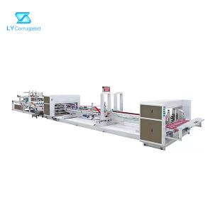 China 130m/min Jumbo Up Folder Gluer Machine For Corrugated Carton Box Packaging factory