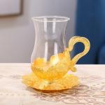 Turkish Style Clear Deluxe Vintage Glass Coffee Cups 150ml
