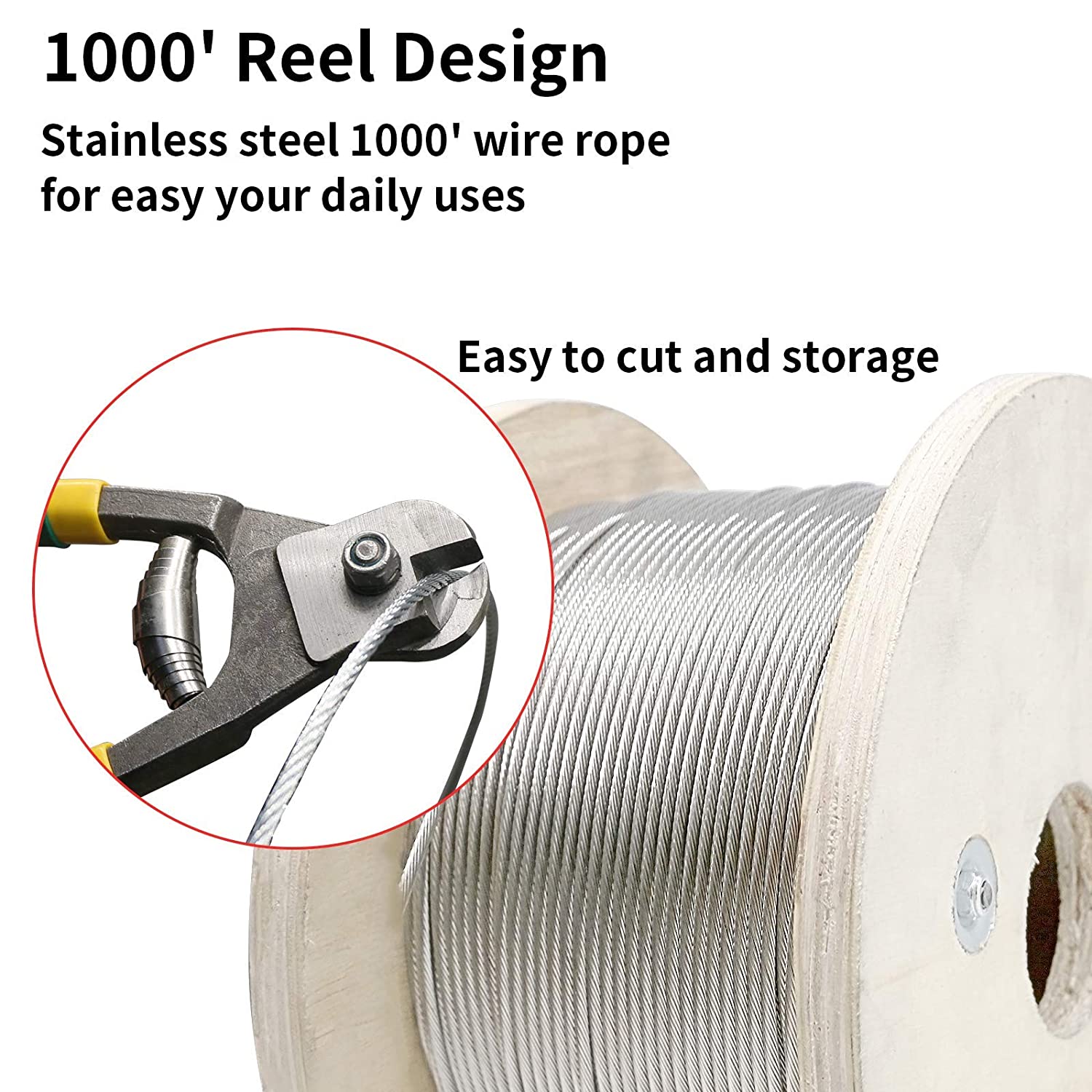 Non-Alloy 1x19 Galvanized Steel Wire Rope 1/16 Galvanized Aircraft Cable 100FT Tolerance Other