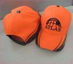 Orange Cotton Unisex Baseball Caps Fitted Flashing Camouflage Patterns Available