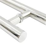 Stainless Steel Pull Door Handle For Glass Door H Shape 38mm 32mm 25mm Dia