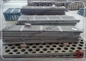China High Mn / Cr Steel Cement Mill Shell Liners Good Wear Resistance Long Lifespan factory