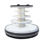 360-Degree Circular Display Island Cabinets For Chilled Beverages Fruits And