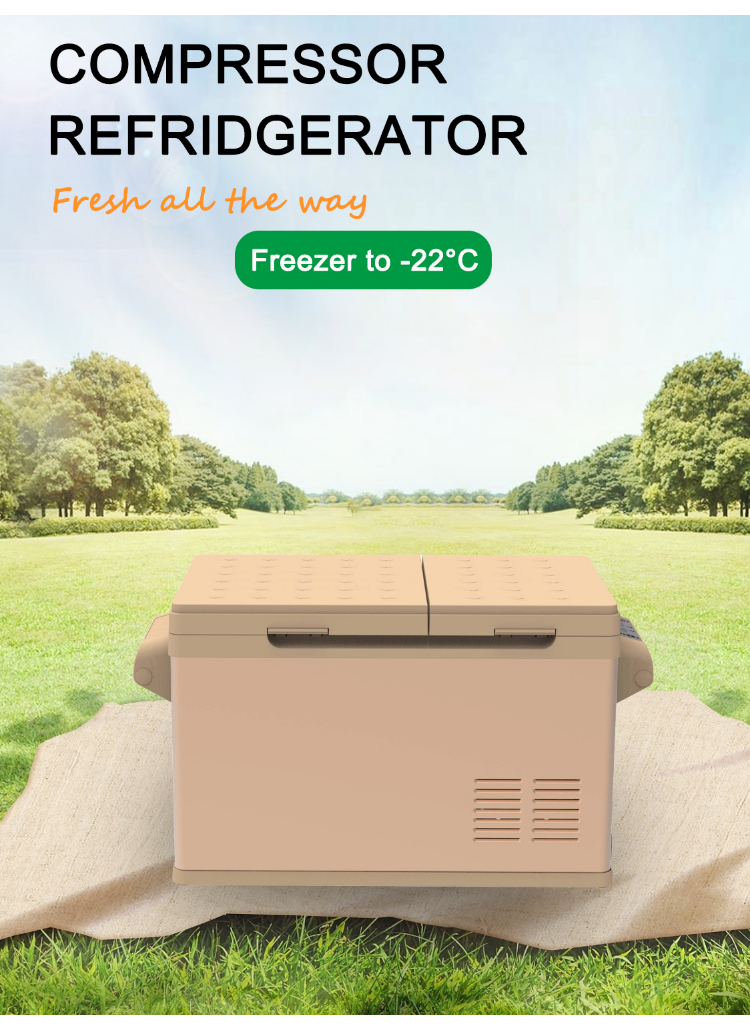 12/24v Car Freezer Fridge Camping Mini Portable Refrigerator With Compressor