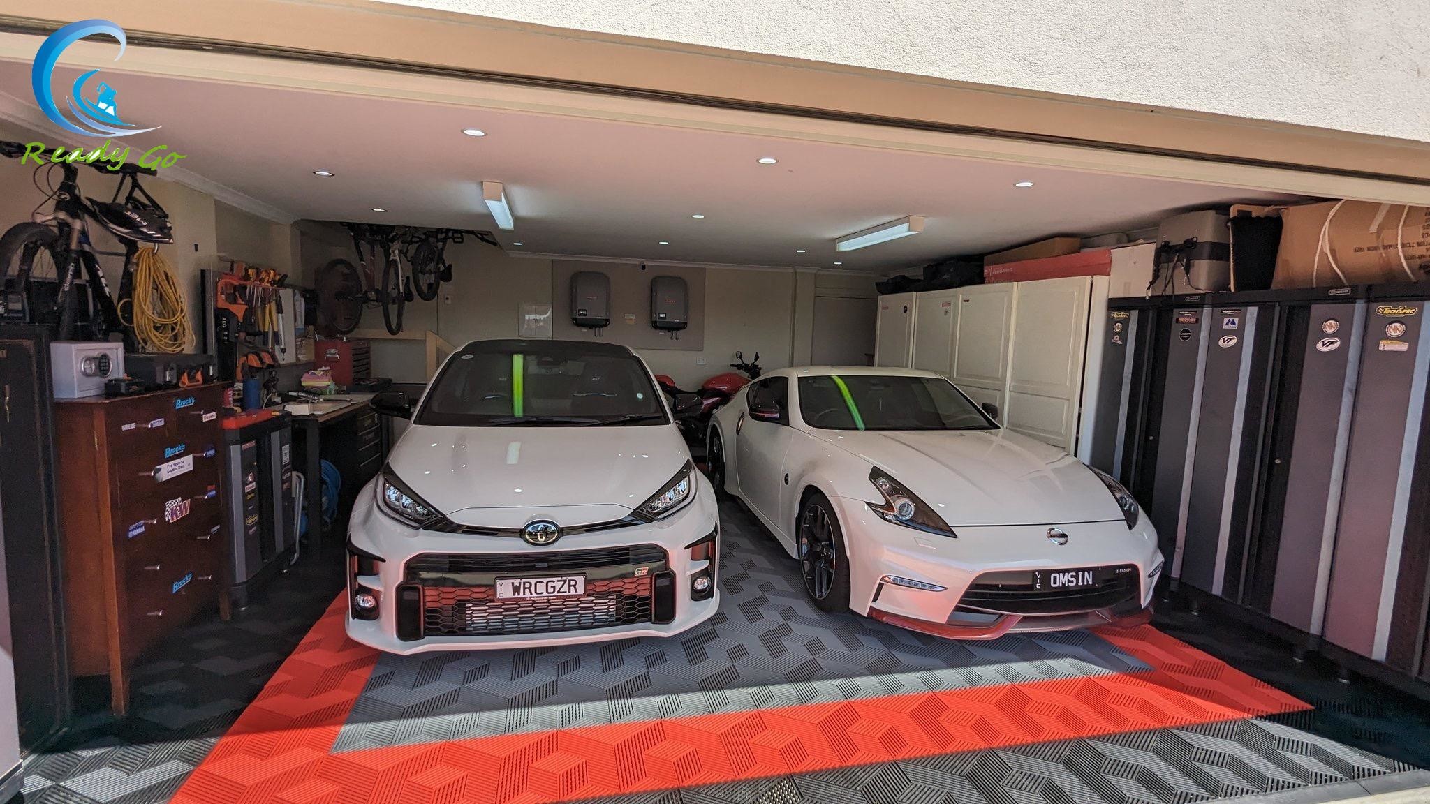 Stain Resistant Garage Tiles Interlocking High Impact Resistance High Durability