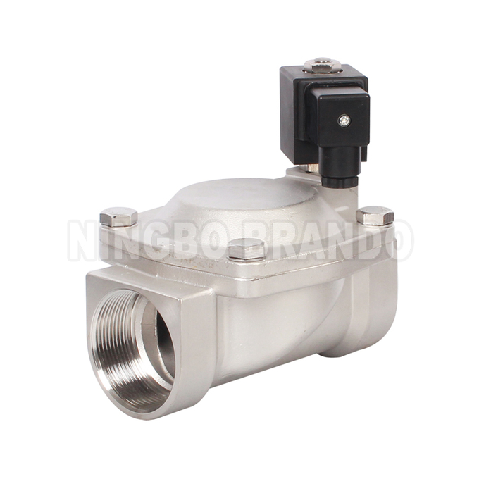 16 bar 316 Stainless Steel Solenoid Valve For Water Air Gas 3/8'' to 2'' 24V 110V 220V 3