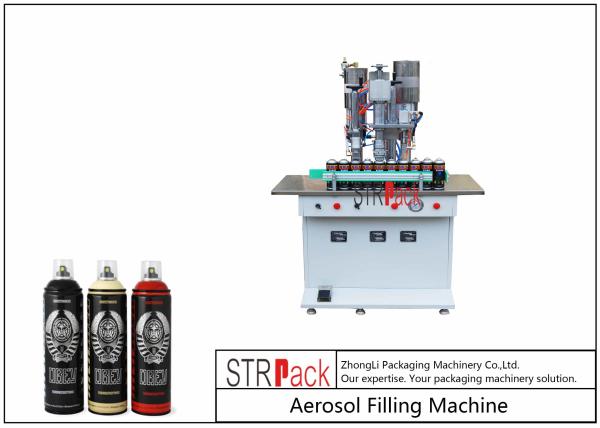 Semi Automatic Aerosol Spray Paint Filling Machine For Air Freshener /