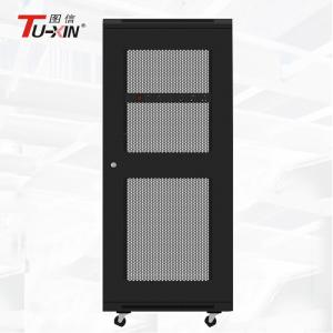 China High Standard Standing Network Cabinet 19 Inch 27U Server Rack With Mesh Door factory