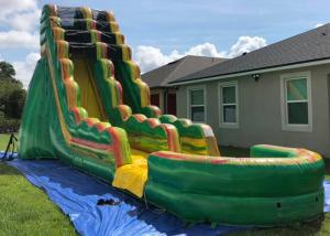 China Popular Inflatable Backyard Water Slide And Pool Safe And Convenient Air Flap factory