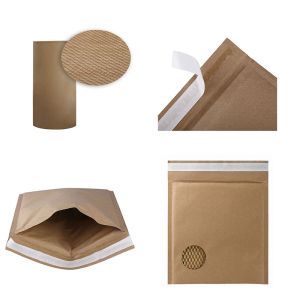 Eco Friendly Kraft Paper Bag Making Machine Padded Courier Delivery Envelope
