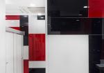 4mm Lacobel Painted Glass , Colored Mirror Glass For Office / Kitchen