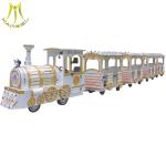 Hansel outdoor amusement park items battery power trackless train rides electric