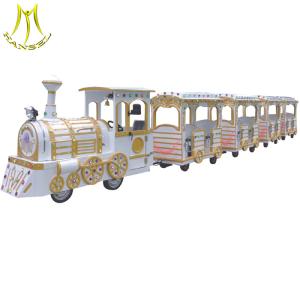 China Hansel high quality large 24 seats amusement trackless tourist train for sale factory