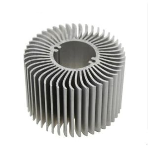 Customized Extruded Round Sunflower Radiator Aluminum Heatsink Profile Extrusion