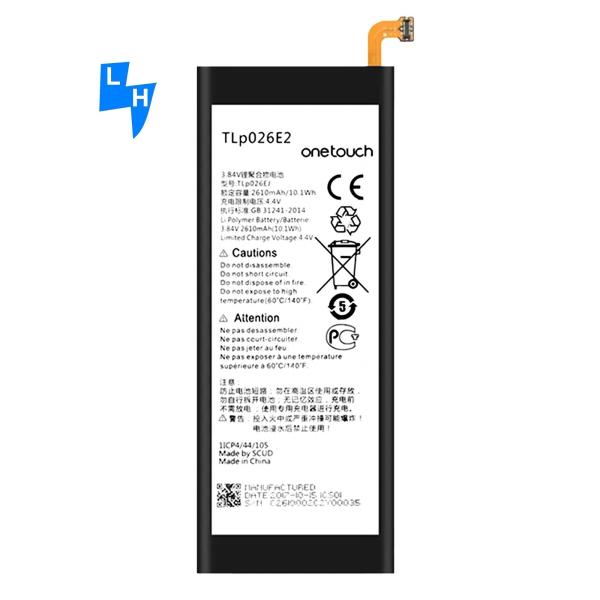 Original TLP026E2 4.4V 2610mAh Battery for DTEK50 Neon STH100-1 STH100-2 Mobile