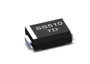 China Ss54 Ss56 SMD Schottky Barrier Diode 5a 40V 100V 60V Diode SMC Package factory