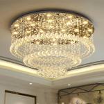 Fancy Large Luxury Led Crystal Ceiling Light Live Bedroom Wedding