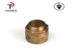 China 25mm Brass Male Conduit Adapter Flexible Fittings Yellow factory