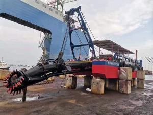 China WN200 Cutter Suction Dredger with a red color for sand dredging factory