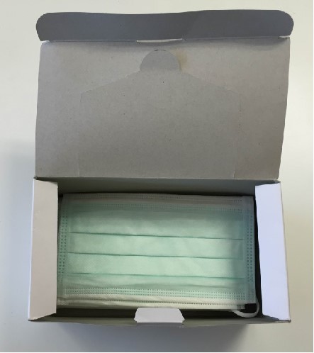 3 Ply Non Woven Disposable Earloop Face Mask Fluid Resistant 8 Gsm - 260 Gsm