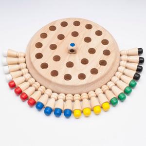 China 1.6in Wooden Toys Memory Chess Block 4cm Wooden Memory Matchstick Chess factory