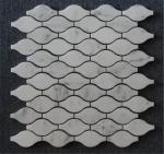 Popular Marble Mosaic Floor Tile , Hotel Marble Mosaic Bathroom Floor Tile
