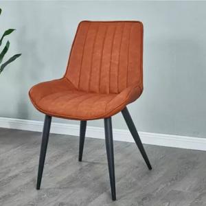 China Italian Minimalism Modern Leather Dining Chairs Aging Resistance factory