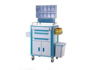 China Three Light Drawers Medical Trolley Cart factory